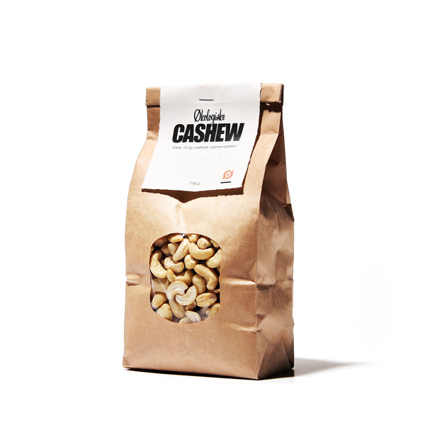 Råvarer: Cashewnødder hele/ubehandlede raw økologisk 1 kg